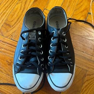 Leather Platform Converse Low Top W 6.5